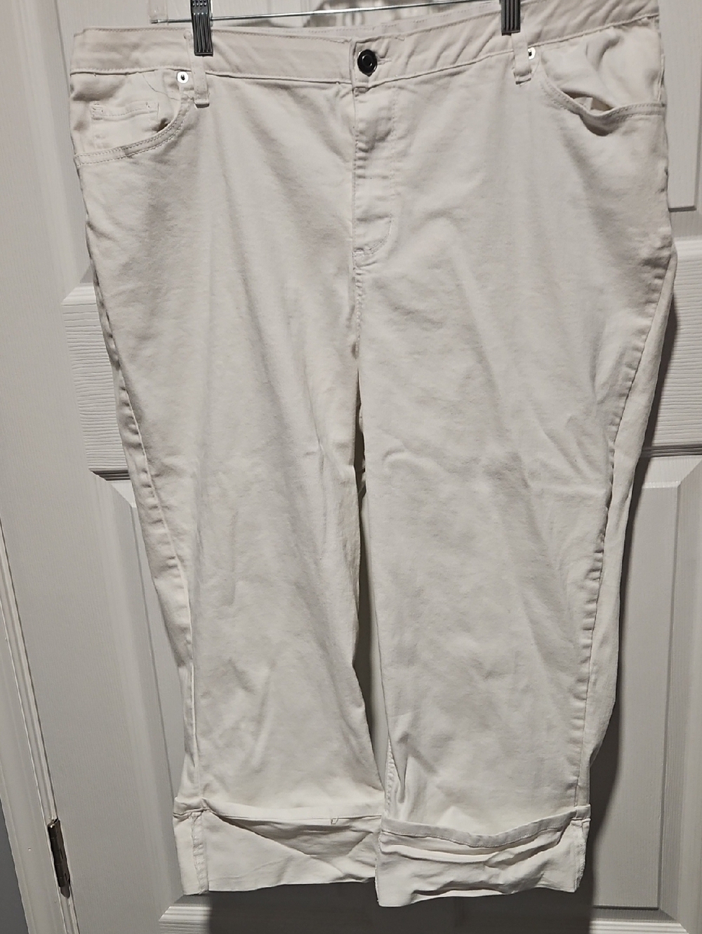 Catherines Crisp White Ankle Crop Jeans